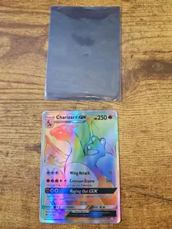 Pokemon Charizard GX Full Art Secret Rare Holo SM-Burning Shadows 150/147 250 HP - Image 1