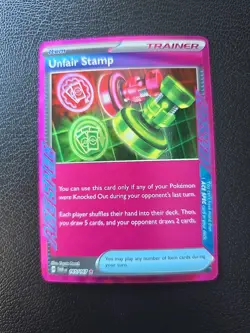 Unfair Stamp - SV06: Pokemon TCG: Twilight Masquerade (TWM) - Image 1