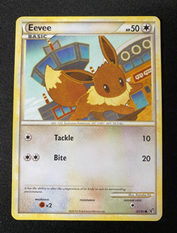 Eevee 47/90 Common- HeartGold SoulSivler Undaunted - pokemon TCG Card - Image 1