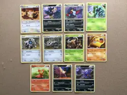 11x Old Pokemon HeartGold & SoulSilver Undaunted Card Bundle - 2010 TCG LP - Image 1