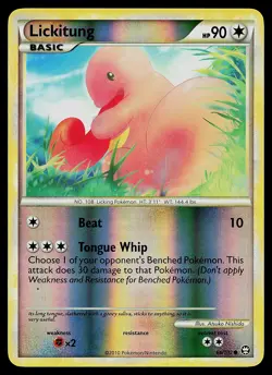 Pokemon Card - Lickitung Triumphant 66/102 Common Reverse Holo - Image 1