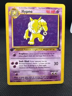 Hypno 23/62 Fossil 1st Edition NM Pokemon TCG - Image 1