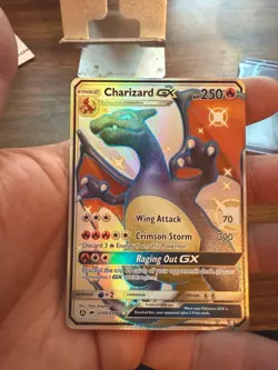 Pokemon Charizard GX SV49/SV94 Hidden Fates Shiny Vault Shiny Holo Rare 250 HP - Image 1