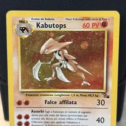 Pokemon Kabutops 60 HP Stage 2 Fossil 9/62 Holo Rare Italian 2000 WOTC - Image 2