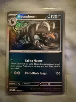 2025 Pokemon PRE EN Master Ball Holo Houndoom 063 - Image 1