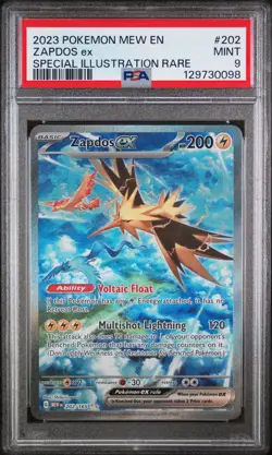 Zapdos Ex Pokemon Mew En-151 202 NM PSA 9 - Image 1