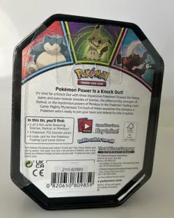 Pokemon Snorlax Mighty Mysterious Tin 2021 Factory Sealed Knock Out - Image 5