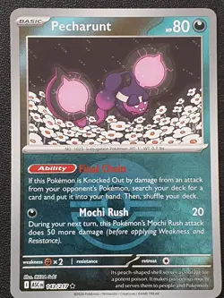Pecharunt 143/217 Reverse Holo Pokeball Ascended Heroes Pokemon Near Mint - Image 1