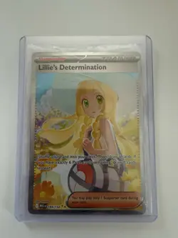 Pokemon Lillie's Determination Trainer 184/132 Me01 Holo Special Illustration R… - Image 5