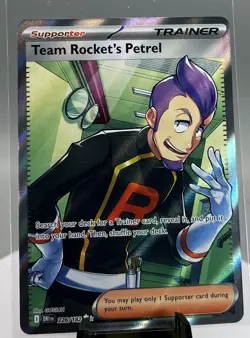 Pokemon TCG Team Rocket's Petrel 226/182 Destined Rivals Full Art Ultra Rare NM - Image 1