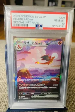 PSA 10 GEM MINT Charizard ex #201 Special Art Rare SV2a Pokemon 151 JP 2023 - Image 1