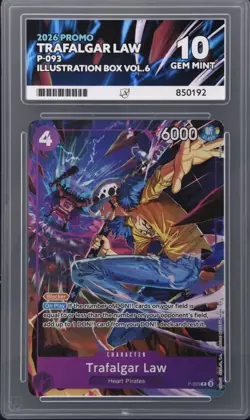 2026 One Piece Trafalgar Law P-093 Illustration Box Vol. 6 Promo Ace 10 - Image 1
