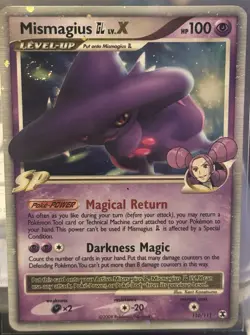 Pokemon TCG Mismagius GL LV.X Holo Card 110/111 Rising Rivals Series - Image 1