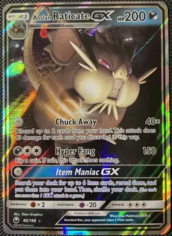Alolan Raticate GX 85/168 Sm-Celestial Storm Holo - Pokemon Card - Image 1