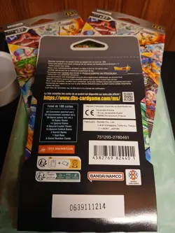 Lot De 3 Booster Blister Cartonnes Dragon Ball Card Game Scelle Bt27 Fr - Image 2