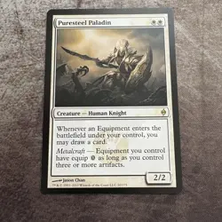Puresteel Paladin - New Phyrexia - MTG Magic the Gathering - NM - Image 1