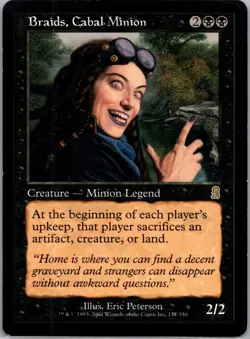 MTG , Braids, Cabal Minion - Odyssey Regular Rare #117 LP - Image 1