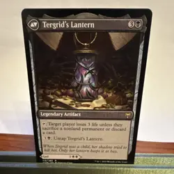 Tergrid, God of Fright/ Tergrid's Lantern - Kaldheim #112 - Rare - NM - MTG - Image 2
