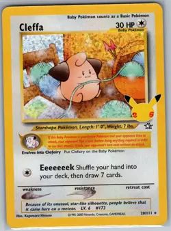 Cleffa 20/111 Celebrations: Classic Collection - Pokemon Card - NM - Image 1