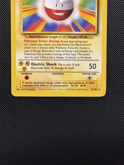 Pokemon TCG Electrode 21/102 Base Set Rare Near Mint 1999 WoTC - Image 4