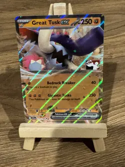 Great Tusk ex - 123/198 - SV Base - Play! Pokemon Stamped - Prize Pack - Image 1