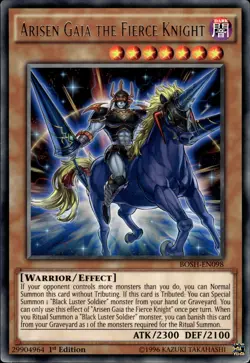 Arisen Gaia The Fierce Knight - Rare 1st Edition BOSH-EN098 - LP - YuGiOh - Image 1