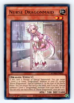 Yugioh Nurse Dragonmaid BLMM-EN054 1st Ed Ultra Rare - NM 💎 - Image 1