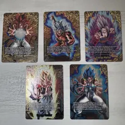 Bandai Dragon Ball Super Card Game Foil Energy Marker Goku Lot 5 Cards - Image 1