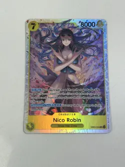 Bandai Nico Robin EB03 SR Full Art Holo 8000 Power One Piece Card EB03-055 - Image 1