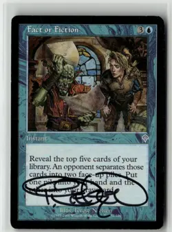 MTG Fact or Fiction Invasion Signed Auto Terese Nielsen - Image 1