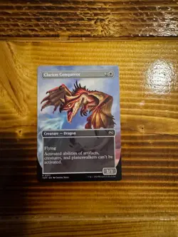 MTG Tarkir: Dragonstorm Clarion Conqueror #377 Rare Borderless LP/NM B - Image 2