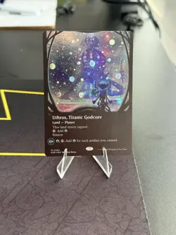 Uthros, Titanic Godcore (Borderless) (Galaxy Foil) Edge of Eternities Foil - Image 1