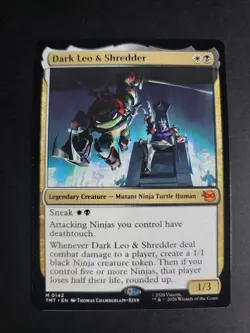 Dark Leo & Shredder Mythic MTG Ninja Turtles - Image 1