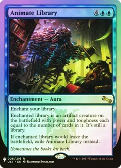 NM Foil Animate Library, MTG, The List, Magic the Gathering, 26 - Image 1