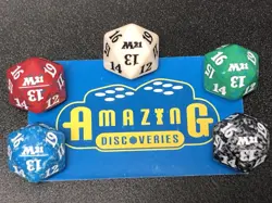 Magic D20 Set of 5 - Core Set 2021 - M21 - Spindown Life Counter Dice MTG - Image 1