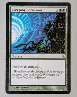 Creeping Corrosion - Mirrodin Besieged #78 Rare - Lightly Played+ - MtG - Image 1