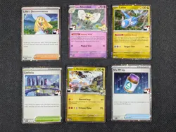 Lot of 6 Play Pokemon League Prize Pack Series 8 Holos - Image 1