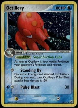Octillery Holo 10/115 ex Unseen Forces 2005 LP+ Pokemon Card - Image 1