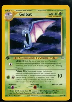 Golbat - 1st ed Edition Neo Revelation 29/64 2000 NM Pokemon WOTC - Image 1
