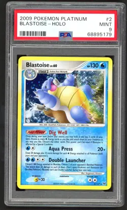 Pokemon Cards - PSA 9 Blastoise 2/127 - Platinum Holo - MINT - PSA9 - Image 1