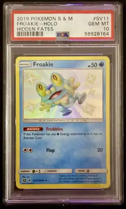 Pokemon Shiny Froakie Holo SV11/SV94 Hidden Fates 2019 PSA 10 - Image 1