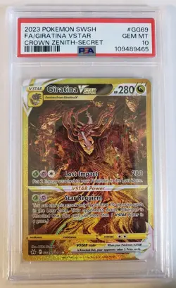 2023 POKEMON SWORD & SHIELD CROWN ZENITH SECRET FULL ART/GIRATINA VSTAR PSA 10 - Image 1
