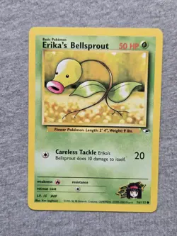 Pokemon TCG Erika's Bellsprout Gym Heroes 76/132 Regular Unlimited Common - Image 1