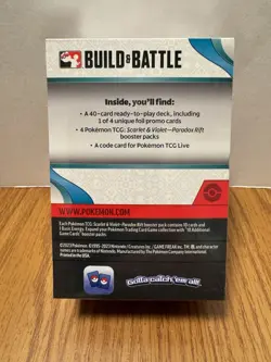 Pokemon Trading Card Game: Scarlet and Violet Paradox Rift Build and Battle Box 820650854217 - Image 2
