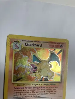 Pokemon Charizard 4/102 Base Set Unlimited Holo MP-HP - Image 4