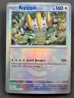 Regigigas 086/131 Master Ball Pattern Prismatic Evolutions Pokemon TCG - Image 1
