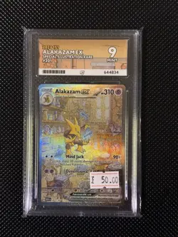 Pokemon TCG Alakazam EX 201/165 Pokemon 151 Scarlet & Violet Ace 9 Mint - Image 1