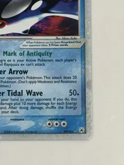 Pokemon TCG Kyogre ex 94/101 Hidden Legends Holo Silver Border - Image 4