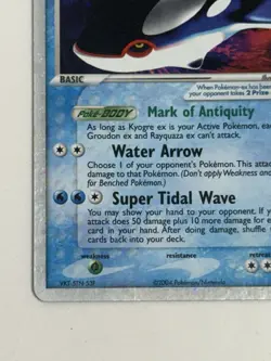 Pokemon TCG Kyogre ex 94/101 Hidden Legends Holo Silver Border - Image 5