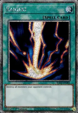 Raigeki - Platinum Secret Rare 1st Edition RA03-EN083 - NM - YuGiOh - Image 1